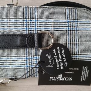 Black and Gray Plaid  Bag